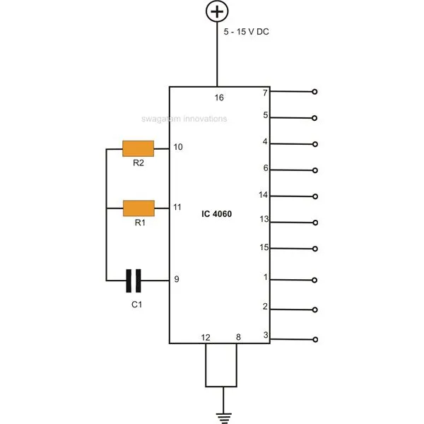 如何制作有趣的IC 4060电路